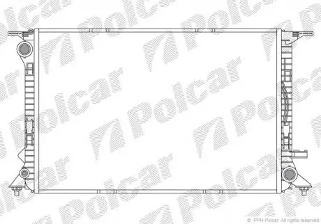 Радиатор двигателя Polcar 1337081X