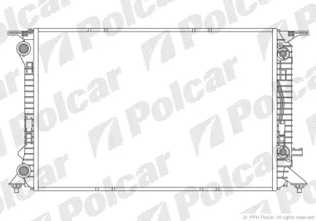 Радіатори охолодження | A5 (8T3), 06.07-01.1 Polcar 1337083X