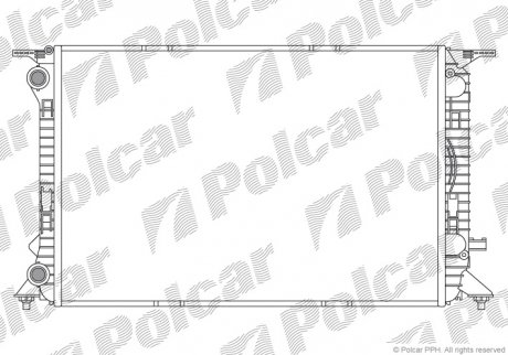 Радиатор двигателя Polcar 1337084 (фото 1)