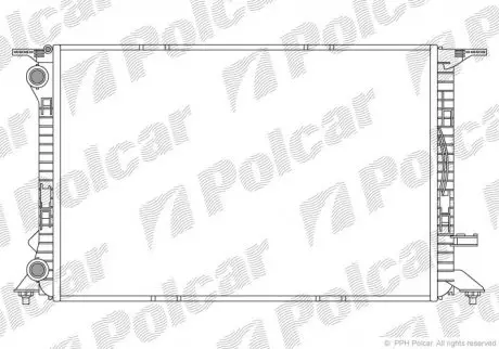 Радиатор двигателя Polcar 1337084X