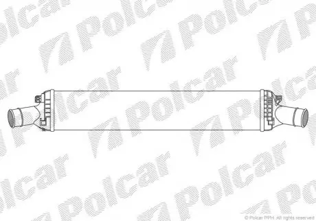 Радиатор воздуха (интеркулер) Polcar 1337J82