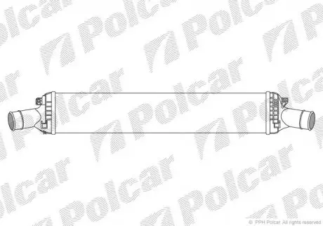 Радиатор воздуха (интеркулер) Polcar 1337J82X