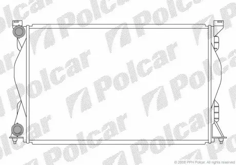 Радіатор охолодження Polcar 1338085
