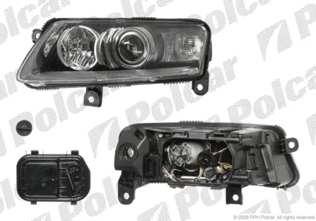 Фара основная | A6 SDN/KOMBI 05- Polcar 1338091H