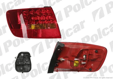 Ліхтар задній | A6 SDN/KOMBI 05- Polcar 1338874V
