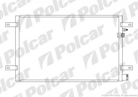 Радіатор кондиціонера Polcar 1338K8C1