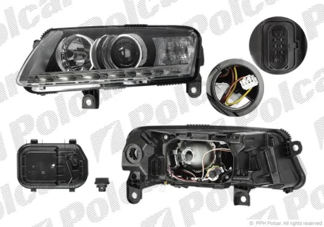 Фото фара основная | A6 (C6), 10.08- Polcar 1339091H Фара основная | A6 (C6), 10.08- Polcar 1339091H
