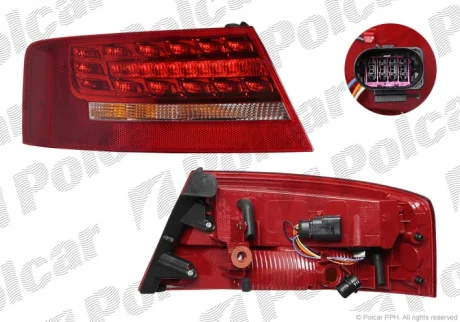 Фонарь задний | A5/S5, 03.07- Polcar 1355873U