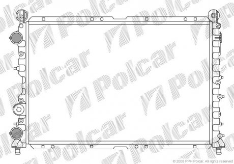 Радіатор охолодження Polcar 1402084