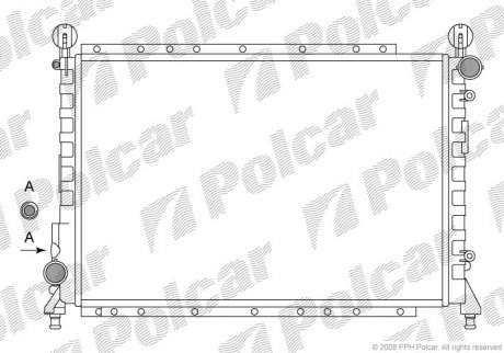 Радіатор охолодження Polcar 1402085