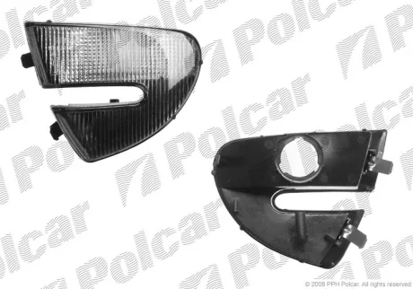 Покажчик поворота передній | ALFA ROMEO 147, 01- Polcar 1404190E