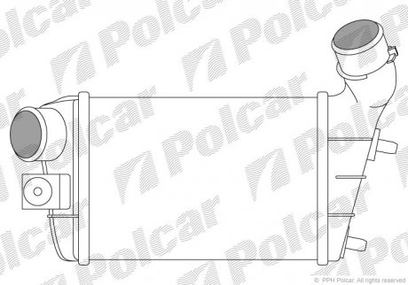 Радиатор воздуха (интеркулер) Polcar 1404J81