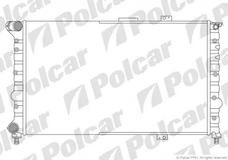 Радиатор охлаждения Polcar 140708A1