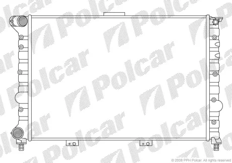Радиаторы охлаждения | 156 (932_), 09.97-10 Polcar 140808A3