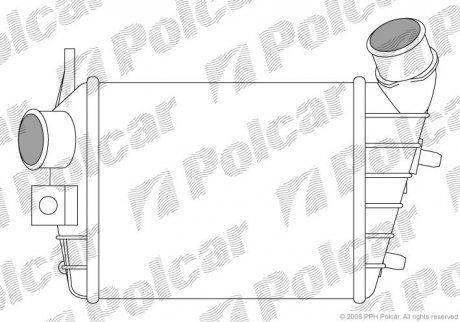 Радиатор воздуха (интеркулер) Polcar 1408J81