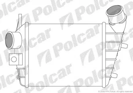 Радиатор воздуха (интеркулер) Polcar 1408J81
