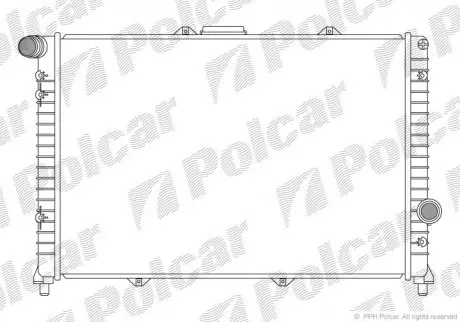 Радиатор охлаждения Polcar 1409081