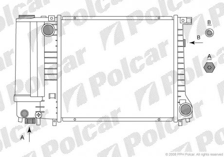 Радіатор охолодження Polcar 2005085