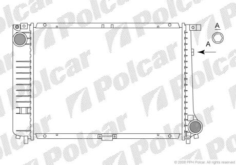 Радіатори охолодження 3 E30 81-/87- Polcar 2005088