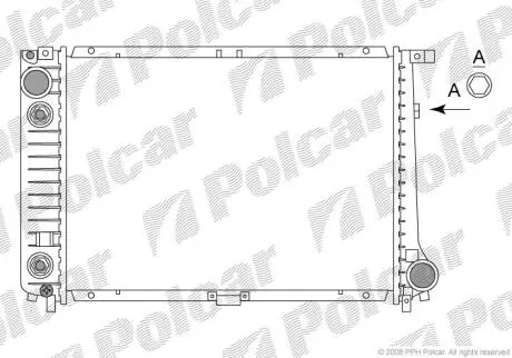 Радіатори охолодження 5 E28 80-87 Polcar 2005089