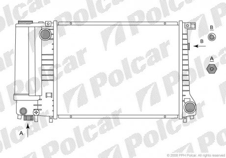 Радиатор охлаждения Polcar 2007081