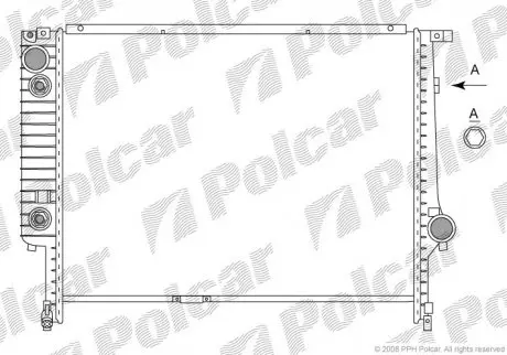 Радиатор охлаждения Polcar 2007084