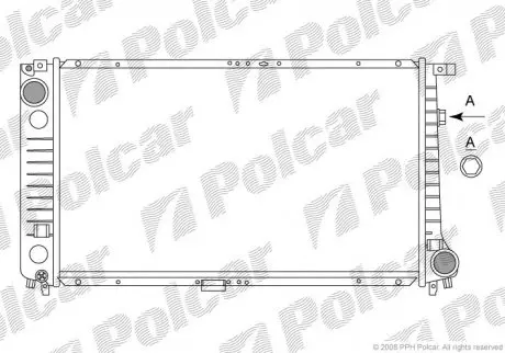 Радиатор охлаждения Polcar 2007086