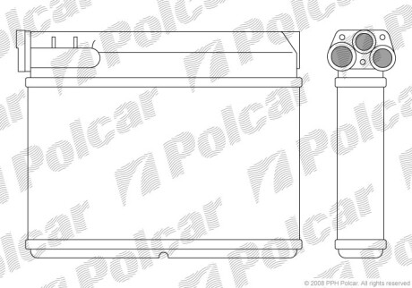 Радіатор обігріву Polcar 2007N81