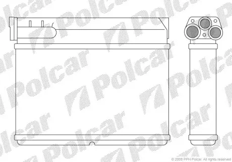 Радіатор обігріву Polcar 2007N81