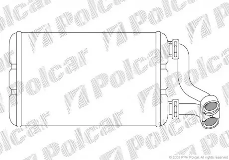 Радіатор пічки Polcar 2007N85