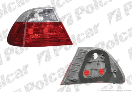 Фонарь задний | BMW3 E46,COU/CAB,99- Polcar 200887KE