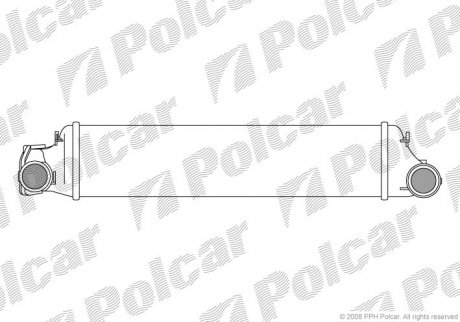 Радиатор воздуха (интеркулер) Polcar 2008J81 (фото 1)