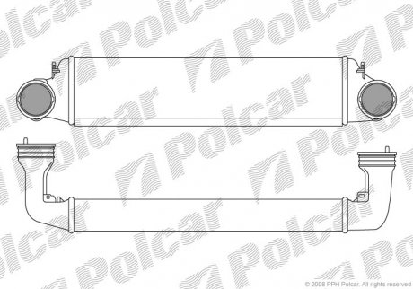 Радіатор повітря (інтеркулер) Polcar 2009J82