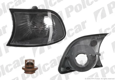 Указатель поворота передний | BMW 3 E46 COMPACT02- Polcar 2010201U