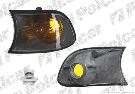 Указатель поворота передний | BMW 3 E46 COMPACT02- Polcar 201020U