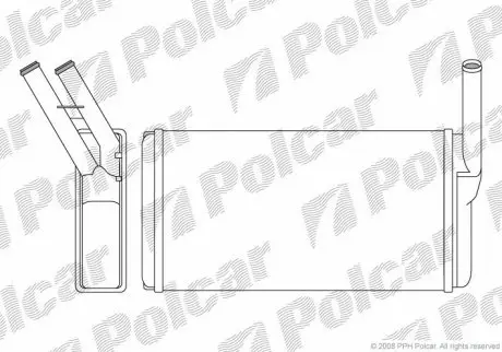 Радиатор печки Polcar 2013N81