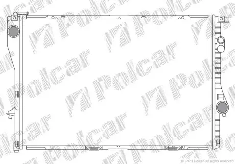 Радіатор двигуна Polcar 2016086