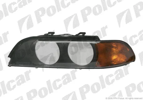 Стекло фары | BMW 5 E39, 96- Polcar 2016123E