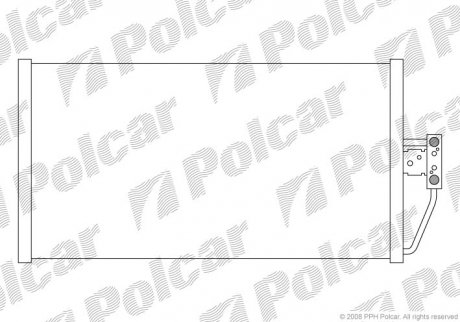 Радиатор кондиционера Polcar 2016K8C3