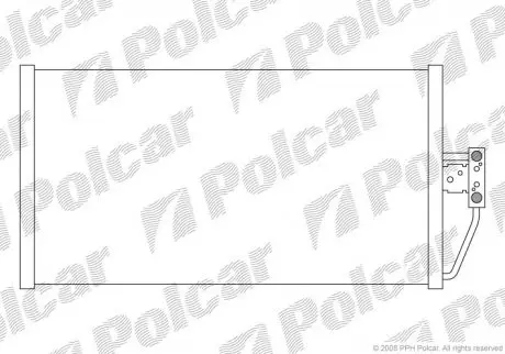 Радиатор кондиционера Polcar 2016K8C3