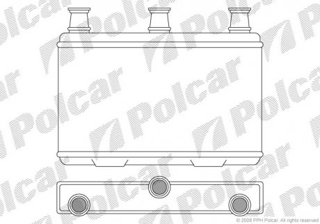 Радиатор печки Polcar 2017N81