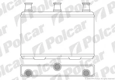 Радіатор пічки Polcar 2017N81