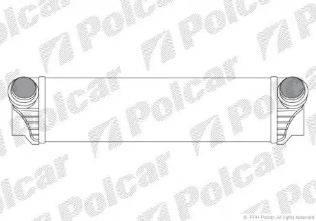 Радіатор повітря (інтеркулер) Polcar 2021J81X