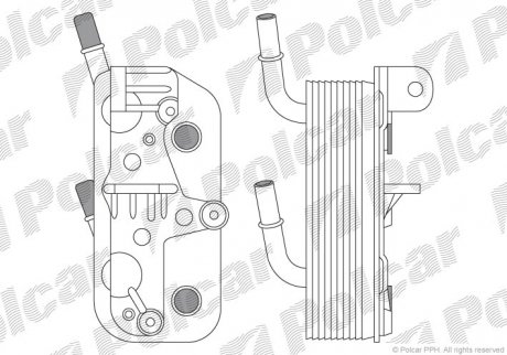 Радиатор масла Polcar 2022L82
