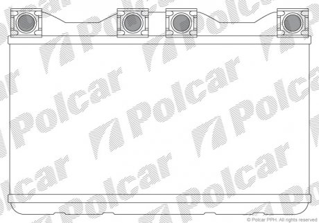 Радіатор пічки Polcar 2022N81 (фото 1)