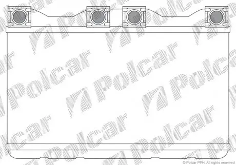 Радіатор пічки Polcar 2022N81