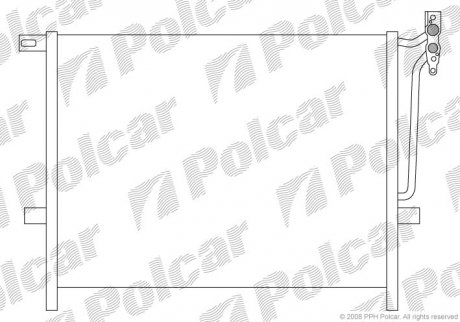 Радиатор кондиционера Polcar 2034K8C1