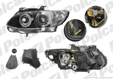 Фара основна | 3 (E92/93) 06-10 Polcar 204109U