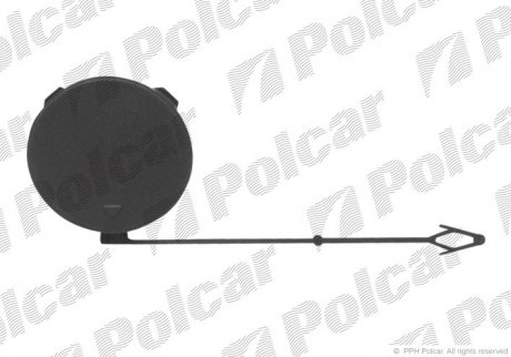 Заглушка буксирувального гака передня Polcar 20510710