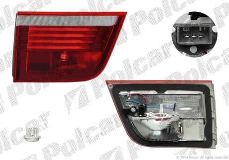 Фонарь задний | X5, 10.06- Polcar 2051871U